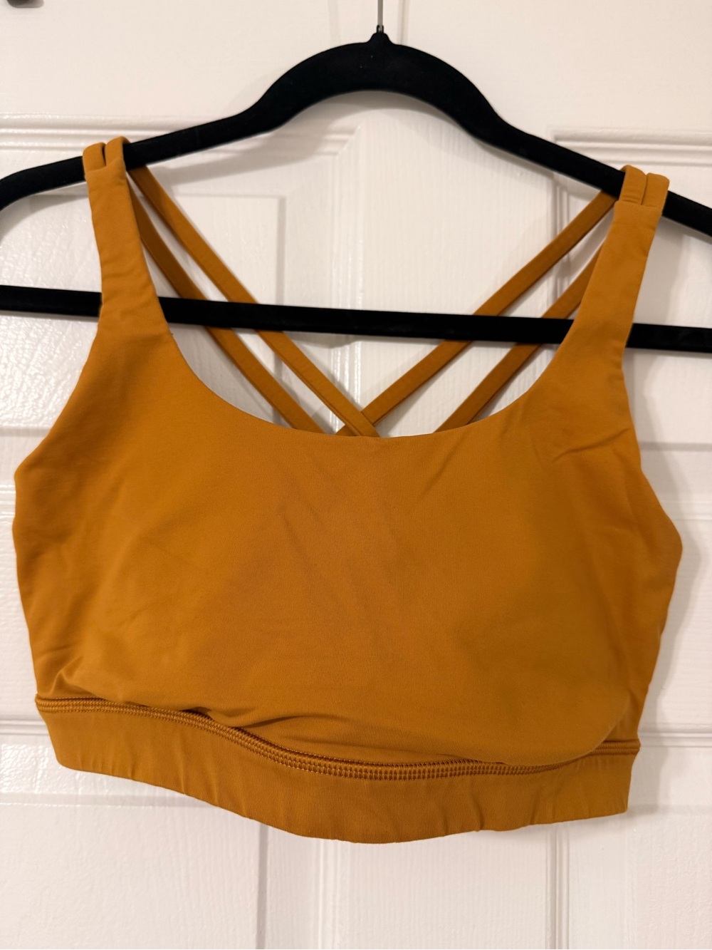 LULULEMON Women’s Strappy Crop Bralette - Mustard